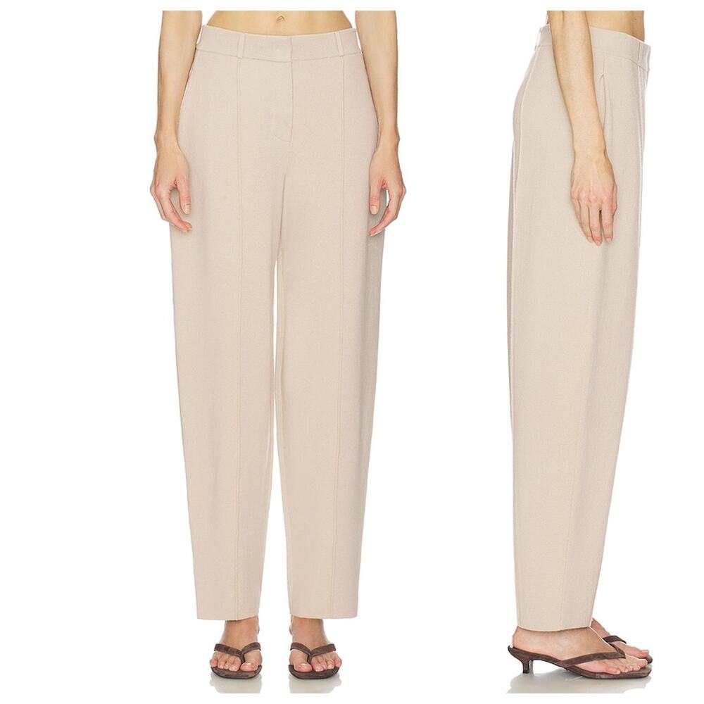 SRG Marielle Knit Tapered Pants Cotton Cashmere Old Money Capsule Minimalist XS